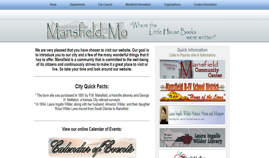 mansfield city website